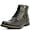 Gray, variant on Men's Motorcycle Combat Oxford Boot Fur Lining Warm Zipper Riding Boots Leather Waterproof Casual Ankle Shoes