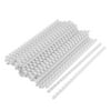 Unique Bargains 100 Pcs Plastic 0.39" Dia Binding Comb School Office Students Stationery White