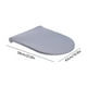 thumbnail image 3 of Funda de inodoro elástica para baño, funda protectora suave y lavable, compatible con todas las tapas de inodoro, funda de asiento de inodoro de poliéster elástica, suave y cómoda., 3 of 6