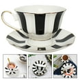 thumbnail image 5 of CTIRCHIU Extra Fine Porcelain Mug Coffee Cup Saucer Set Black Ceramic 1Set European Style, 5 of 11