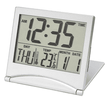 1 x Folding electronic clock-Silver