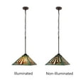 thumbnail image 4 of CHLOE Lighting Firman Tiffany-Style 1-Light Mission Ceiling Pendant 12" Shade, 4 of 9