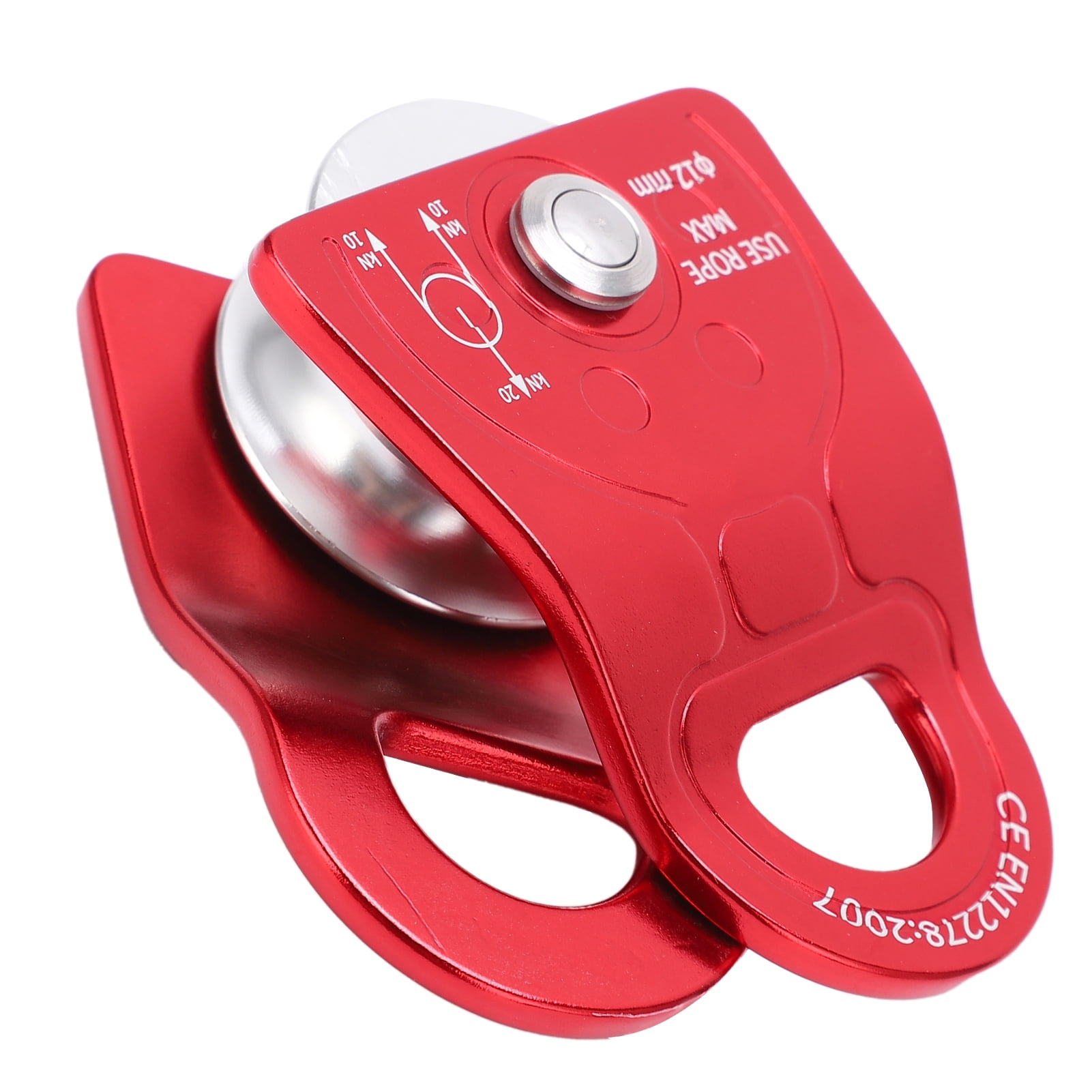 Gupbes Sports Equipment Pulley Camnal Small Side Plate Single Pully Aviation Aluminum Antiskid Sports Equipment Pulley Outdoor Climbing Pulley