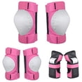 thumbnail image 4 of Rodilleras para niños/jóvenes Coderas para patines, ciclismo, skate, patinaje en línea, patines, scooter, deportes de equitación (rosa) JM, 4 of 4