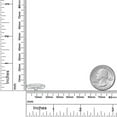 thumbnail image 6 of Gem Stone King 925 Silver and 10K Rose Gold White Created Sapphire Engagement Ring for Women | 0.25 Cttw | Round 4MM | Gemstone September Birthstone | Size 9, 6 of 6