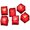 Red, variant on Set of 12 Colorful LED Ice for Beverages Tray Water Activated Wine Decorations for Weddings Party
