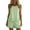 Green, variant on Womens Eyelet Lace Ruffle Trim Sleeveless Cami and Shorts 2 Piece Lounge Set Dual Side Hand Pockets Drawstring Elastic High Waist Loose Relaxed Mini Sleep Casual Matching Outfit