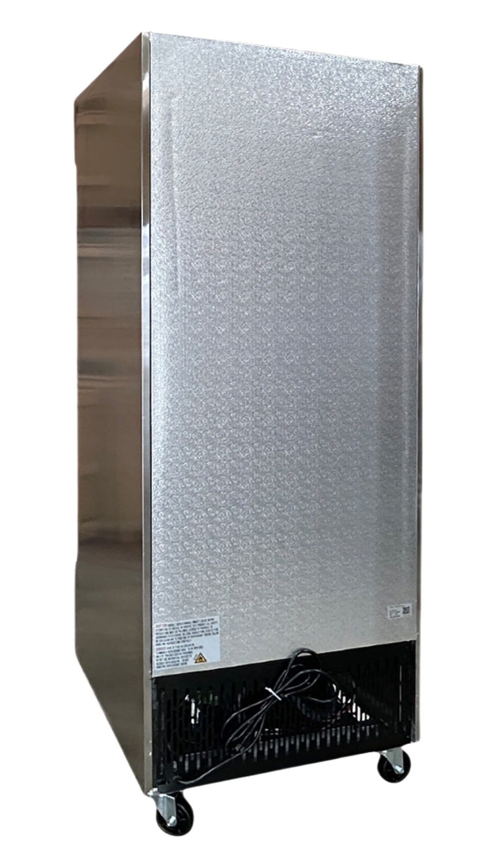 Commercial Refrigerator 29 inch , 23 cu.ft, Glass Door Stainless Steel Frame Merchandiser, NSF certified