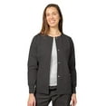 thumbnail image 2 of Adar Universal Women's Scrub Set - Warm-Up Scrub Jacket and Elastic Pull-On Pants - 902 - Pewter - XL, 2 of 7