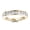 Yellow, variant on 10K Unisex Thin 1 Row Princess Cut Natural 1.6 Ctw Diamond Wedding Band (Rose Gold Size 7.5)