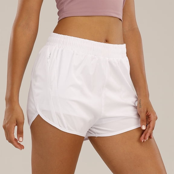 aidice Womens Workout Shorts Drawstring Elastic Waisted Shorts with Pockets Gym Athletic Running Quick Dry Shorts