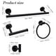 thumbnail image 2 of Juego de accesorios de baño Lckppt negro mate de acero inoxidable, 2 of 7