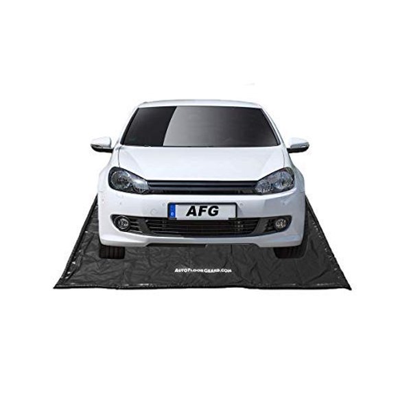 AutoFloorGuard AFG7916 Tapis de Sol de Garage Robuste 7,75 Pieds X 16 Pieds Format Compact pour sous la Voiture pour la Pluie, la Glace et la Boue avec Coins Antidérapants et Raclette Télescopique
