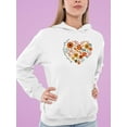 thumbnail image 2 of Storybook Style Flowers Hoodie Women -Image by Shutterstock, Female 5X-Large, 2 of 4
