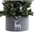thumbnail image 5 of Falda de árbol de Navidad, falda para cubrir los pies, decoración navideña, falda de árbol de Navidad de algodón blanco nieve, simulación de nieve navideña, 5 of 5