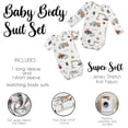 thumbnail image 3 of Sweet Jojo Designs Construction Truck Red Blue and Grey 0-6M Baby Clothes Bodysuits, 3 of 4