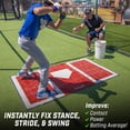 thumbnail image 4 of GoSports Baseball and Softball Hitting Mat with Batting Stance Alignment Guide - 6 x 4 ft, 4 of 7
