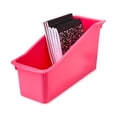 thumbnail image 5 of Pen+Gear Book Bin, 14.3" x 5.44" x 7.1", Coral Passion, 1-Pack, 5 of 7