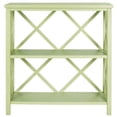 thumbnail image 2 of SAFAVIEH Liam Duo X-Back 2 Tier Open Bookcase, Split Pea, 2 of 4