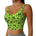 thumbnail image 2 of Fotbe Frogs Sujetador Deportivo Largo sin Aros para Mujer con Almohadillas y Soporte Medio, Transpirable y Absorbente, Camiseta Tipo Chaleco o Tank Top-Large, 2 of 8