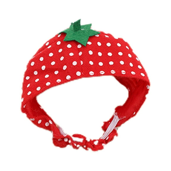 Pet Hat - Breathable & Allergy-Free, Easy-Wearing Fruit-Themed Sun Protection Cap for Cats | Decorative Non-Woven Fabric Pet Supplies