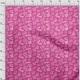 thumbnail image 4 of oneOone Velvet Pink Fabric Game Video Game Doodle Sewing Craft Projects Fabric Prints By Yard 58 Inch Wide, 4 of 4