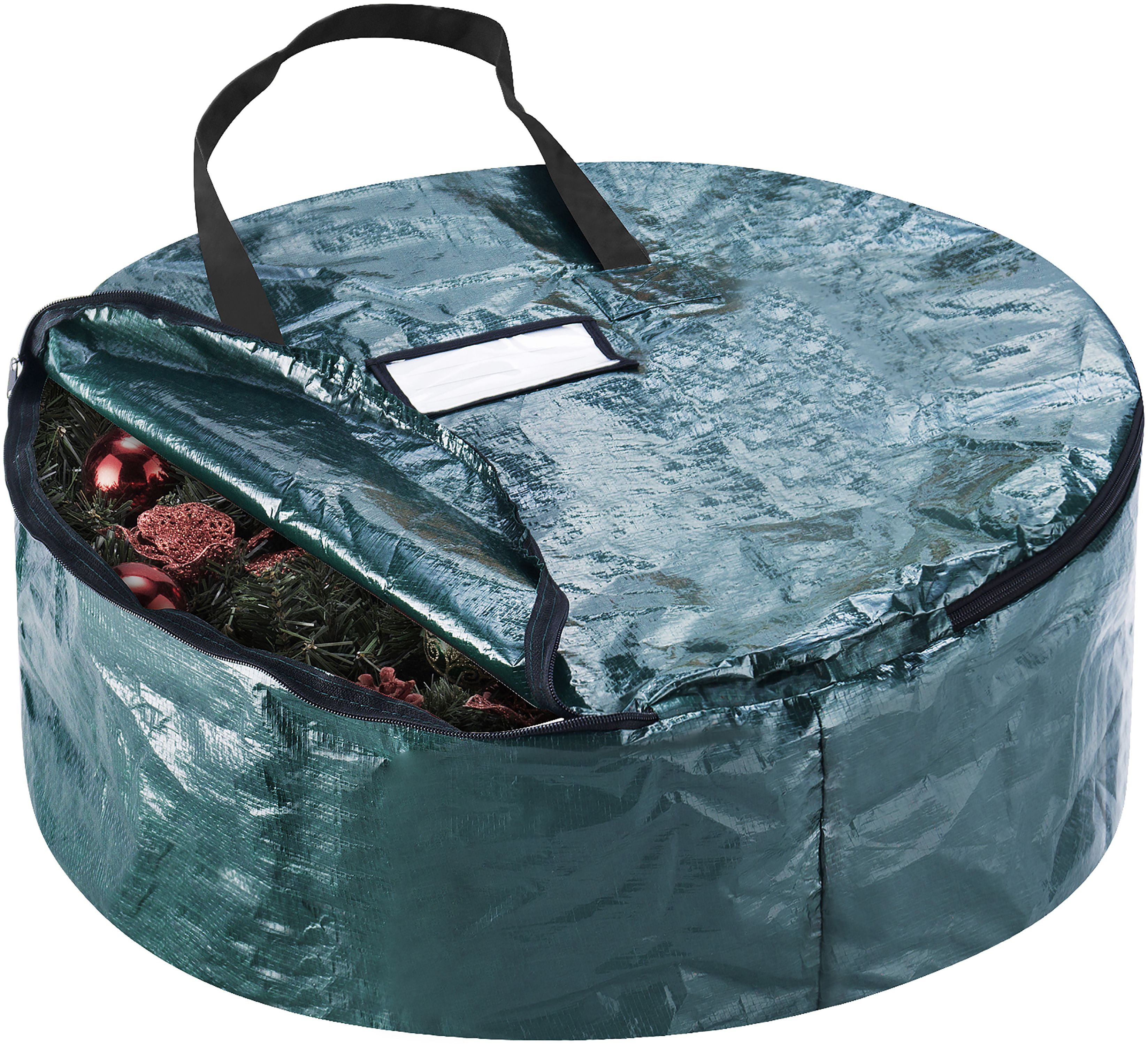 Elf Stor Wreath Storage Bag-Green, 24'X7'