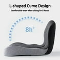 thumbnail image 4 of Tailbone & Lower Back Pain Relief Cushion, Ergonomic Memory Foam Seat Cushion with Coccyx Cutout & L-Shaped Lumbar Support, Non-Slip Office Chair Cushion for Car, Truck, Wheelchair, 4 of 8