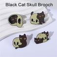 thumbnail image 6 of Alternative Black Cats Brooch With Details Edgy Accessory For Costumes, 6 of 12
