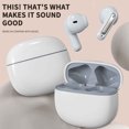 thumbnail image 7 of COFEST Electronics Gadgets,Bluetooth Earphones In Ear Wireless Female Mini High Appearance,True Noise Reduction,Long Endurance,Comfortable Sleep,Gray,, 7 of 7