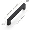 thumbnail image 3 of 10 manijas para muebles, manijas negras para gabinetes de cocina de 128 mm, manijas para gabinetes de acero inoxidable, manijas para cajones, manijas para puertas negras para gabinetes de cocina Kuyhfg Bienvenido a Kuyhfg, 3 of 5