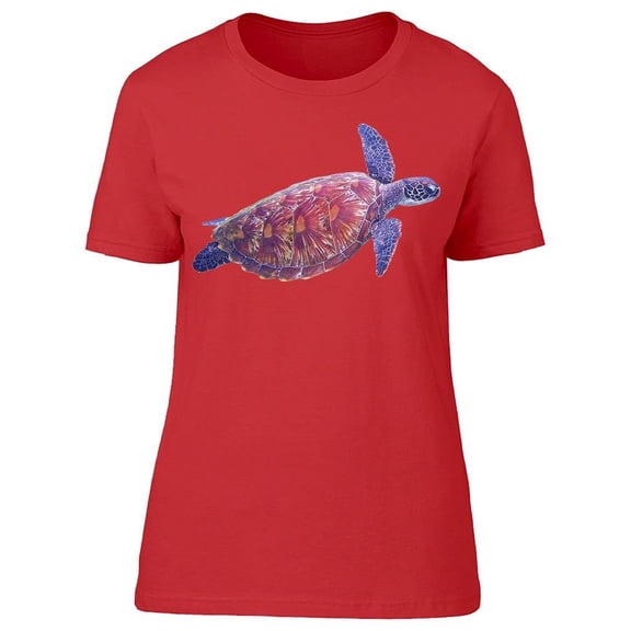 Multicolored Sea Turtle T-Shirt Women -Image by Shutterstock, Female x-Large