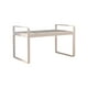 thumbnail image 2 of Estantería de Escritorio de Doble Capa | Estructura de Hierro Blanco con Tablero de Madera | Organizador de Estantería de 30 X 20 X 18 Cm para Escritorio, Oficina y Mesita de Noche | Incluye Cesta de, 2 of 6