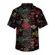 thumbnail image 3 of Men's Printing Short Sleeve V-neck Working Blouse Chest Pocket Carer Top L, 3 of 3