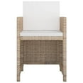 thumbnail image 2 of vidaXL Outdoor Dining Set Beige, Cream white, 2 of 5