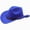 R365-Blue, variant on Kids Girls Boys Wide Brim Western Cowboy Cowgirl Hat with Wind Lanyard Felt Fedora Hat(Light Gray,3-8 Y)