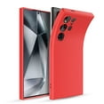 thumbnail image 3 of Elegant Choise Case for Samsung Galaxy S24 Ultra/S24 Plus/S24 Liquid Silicone Protective Phone Cover, Red, 3 of 16