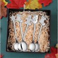 thumbnail image 4 of Stainless Steel Spoons Set Coffee Dessert Teaspoons Christmas Metal Spoons Set 8 Pieces, 4 of 5