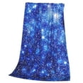 thumbnail image 3 of Bingfone Blurred Star Snow Christmas Print Flannel Fleece Blanket Throw Blanket For Bed,Sofa,Couch,Travel,Camping(50"X40"), 3 of 9