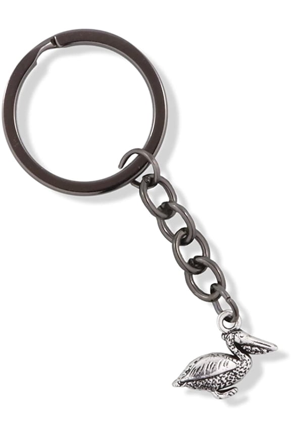 Pelican Bird Charm Keychain