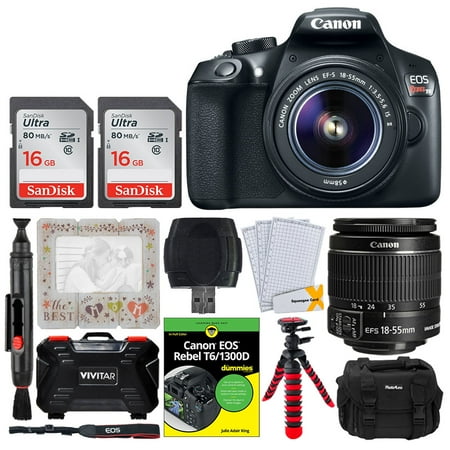 Canon EOS Rebel T6 Digital SLR Camera + EF-S 18-55mm f/3.5
