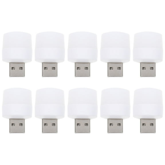 HEATSHAKING Usb Lamp for Indoor and Outdoor Plastic 10Pcs 1.4X0.8X0.8In