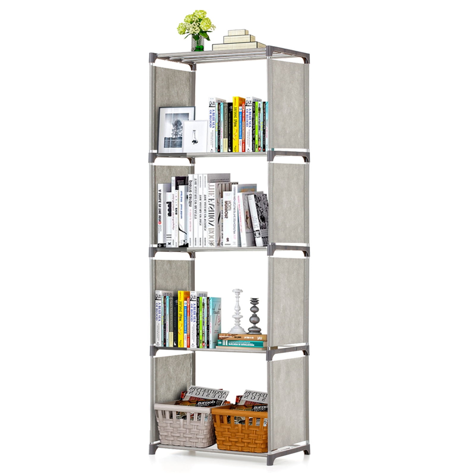 Shelf 5-Shelf Bookcase Book Shelves Bookshelf Storage Bin Books Display Shelving Unit Organizer