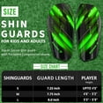 thumbnail image 5 of Vizari Unisex Slip-In Soccer Shin Guards for Adults and Youth | Lightweight Protective Gear for Big Kids and Teens - Green/Black, S, 5 of 5