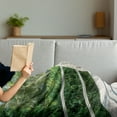 thumbnail image 3 of Beach Pathway Soft Flannel Fleece Throw Blanket, Walkway with Marble Balustrade in Yangjiang Hailing Island China, Cozy Plush for Indoor and Outdoor Use, 50" x 70", Blue Green Off White, by Ambesonne, 3 of 5