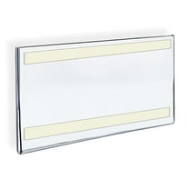 Azar 122012 14"W x 8.5"H Acrylic Sign Holder with Adhesive Tape , 10Pack