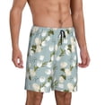 thumbnail image 2 of Wukai Tulips Flowers Men’s Short Pajama Pants With Pockets Soft Sleep Pj Shorts for Men-4X-Large, 2 of 6