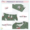 thumbnail image 4 of joogoo Rabbit Play Football 2 Piece Long Sleeve Tee and Pants Cotton Pajama Set 5Y, 4 of 7