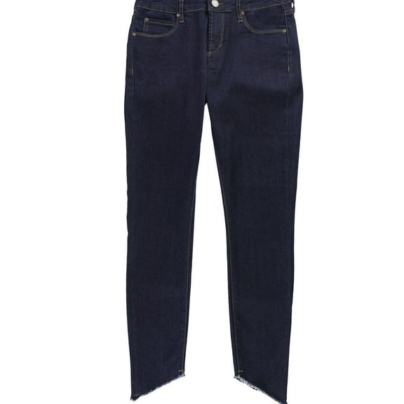 Articles of Society Womens Frayed Hem Skinny Fit Jeans, Blue, 26