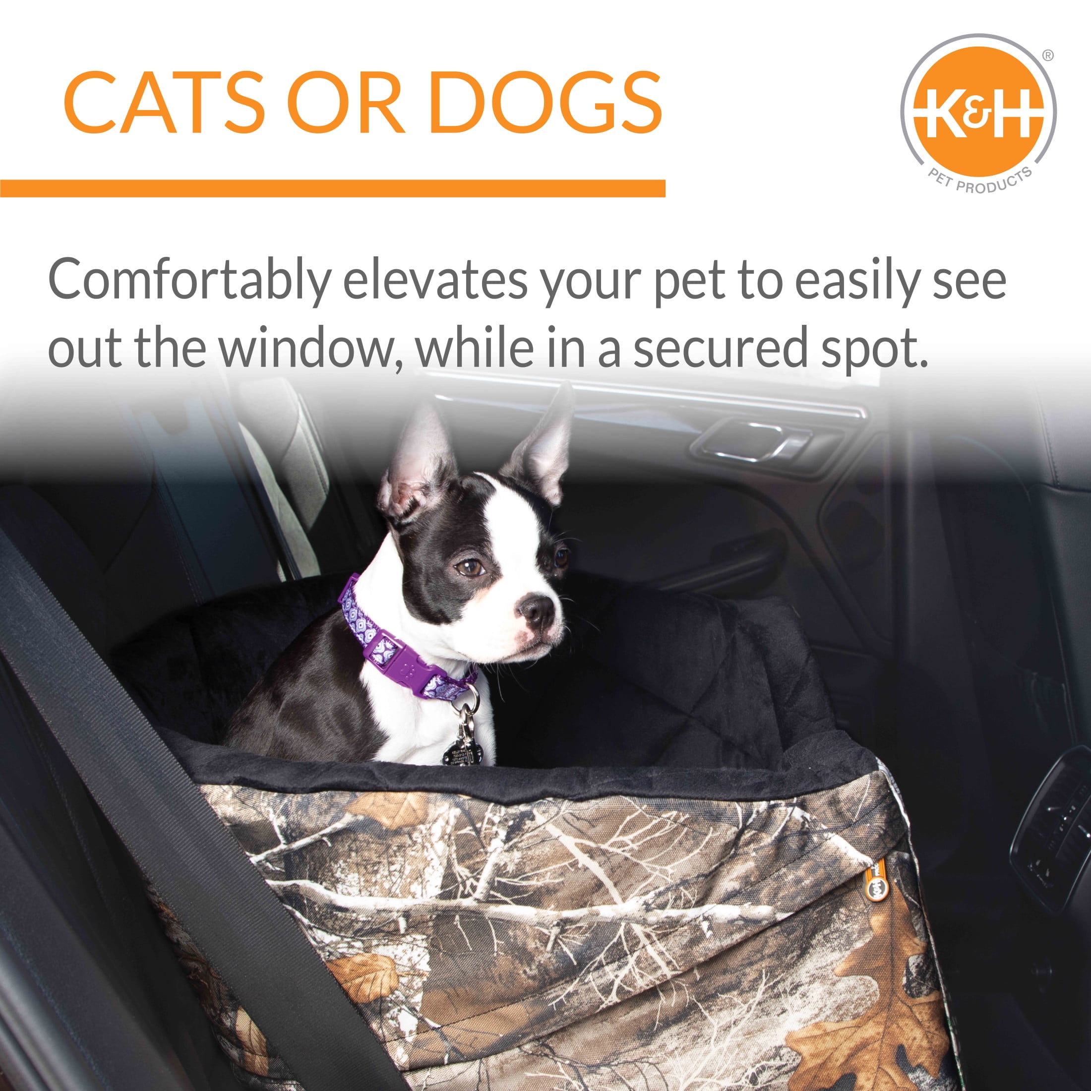 K&H Pet Products Bucket Booster Pet Seat Realtree EDGE Large